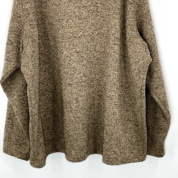 Swiss Tech Men's Sweater Size 3XL Beige 1/4 Zip Pullover Long Sleeve Zip Pocket - Picture 9 of 15